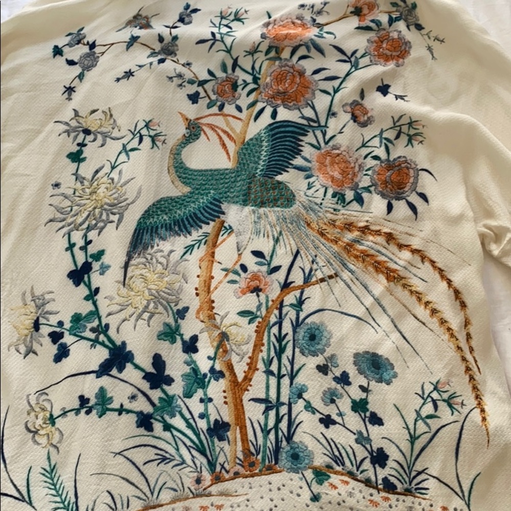 Mango suite cardigan with cool print